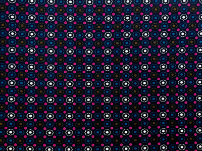 Jersey, Baumwolle, mit geometrischem Muster, pink und dunkelblau